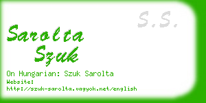 sarolta szuk business card